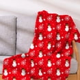 thumbnail image 4 of LSLJS Christmas Throw Blanket Holiday Throw Blanket, Christmas Flannel Printed Blanket New Office Nap Blanket Fleece Blanket Leg Blanket Warm Sofa Blanket, 4 of 4