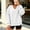 White deep v neck oversized sweatshirt women a1, variant on thefmos Women's Deep V Neck Long Sleeve Sweatshirt Side Slit Plus Size Solid Color Casual Fashion Pullover Fall Winter Clothes, White XL