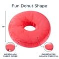 thumbnail image 4 of Cheer Collection Round Donut Pillow - Super Soft Microplush Doughnut Pillow and Comfy Seat Cushion for Kids and Adults, 4 of 5