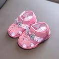 thumbnail image 2 of Girl's Summer Soft Closed-Toe Princess Flower Outdoor Casual Sandals, 2 of 4