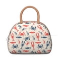 thumbnail image 2 of Insulated Lunch Bag Women, Reusable Sea Animal Lobster and Crab Tote Lunch Box, Leakproof Cooler Lunch Bags for Work Office Travel Picnic, 2 of 6