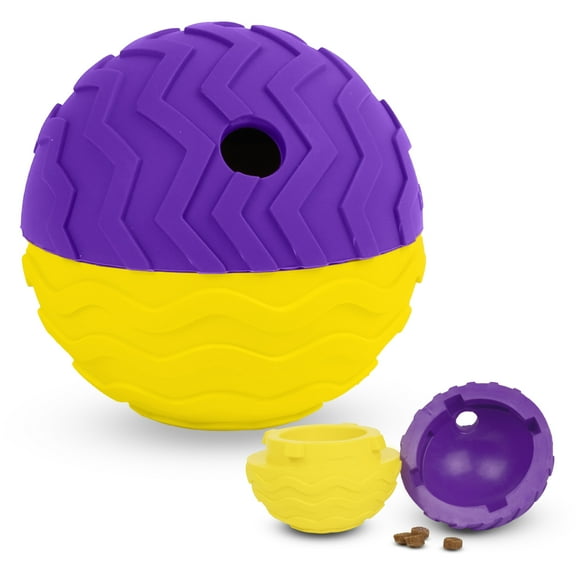 Brightkins Tough & Tumble 2-piece Texture Ball Large, Puppy Essentials