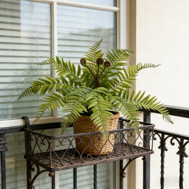 Artificial Greenery Wall Panel 23.62In Authentic Foliage Detail Long Lasting Fresh Look Safe Gentle Material Build for Indoor Outdoor Home Table Store Hallway Vase Combination Decor