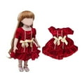 thumbnail image 4 of Doll Dress For 18 Inch Doll Under 5 ! Yannianjz 18 Inch Doll Clothes Doll Fashion Outfit Doll Christmas Dress Doll Wardrobe Accessories Doll Costume Set forGirlsKids, 4 of 6