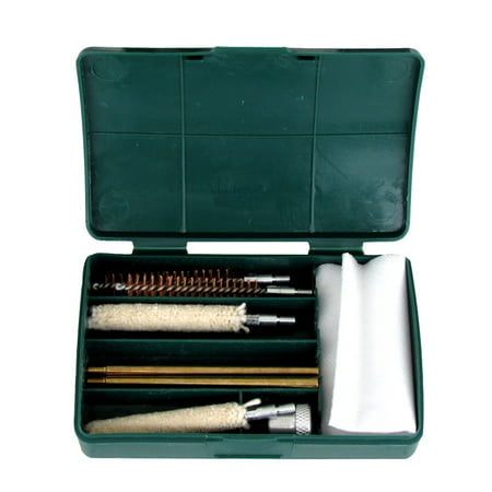 .357 .38 9mm Pistol Hand Gun Cleaning Kit 8 Brushes Brass Rods Cleaner Brush