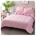 thumbnail image 6 of 100% Cotton Direct Cooling Blanket for Hot Sleepers，Full Size Lightweight Breathable Summer Blankets for Bed，for Sleeping， Hot Flashes Night Sweats(D，1 * Cool Ice Silk Solid Color Summer Cool Quilt）, 6 of 7