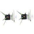 thumbnail image 4 of 2 Sets Luminous Pointer Movement DIY Chime Clock Making Kits Battery Wall Green, 4 of 8