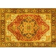 thumbnail image 1 of Ahgly Company Machine Washable Indoor Rectangle Persian Yellow Traditional Area Rugs, 2' x 3', 1 of 4
