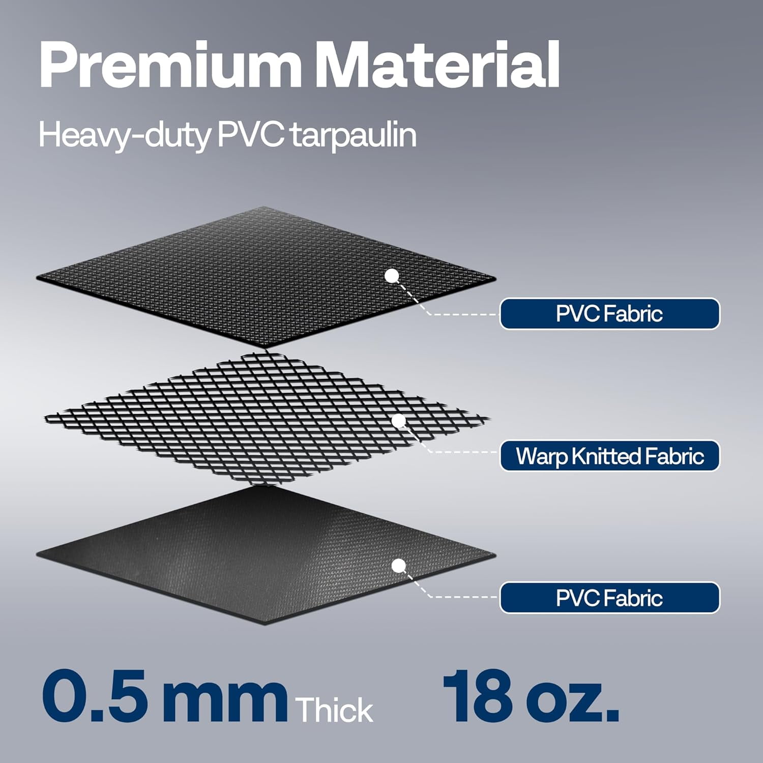 SPECSTAR Containment Mat (7'9" x 16') with Stay Put Corner, PVC Garage Floor Mats, Heavy Duty Garage Parking Mat with a Squeegee,Black