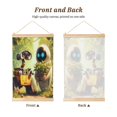 thumbnail image 2 of Wall-E Poster Canvas Wooden Shaft Hanging Poster Home Decor, Aesthetic Wood Frames Scroll Painting Wall Art for Living Room Bedroom Office 12"X18", 2 of 7