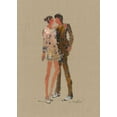 thumbnail image 2 of Shenli 24x32 White Modern Wood Framed Museum Art Print Titled - TOM AND KATE, 2 of 4