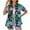 Multicolor, variant on QUNYINEY Casual Button Down Shirts for Women Short Sleeve Collared Hawaiian Tops Summer Beach Loose Womens Tops