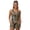 Forest Camouflage Print, variant on Melting Ice Cream with Sprinkles & Waffle Cone Pattern Women's Swimsuit Set for Summer, Women's Tank Top and Shorts Swimsuit Side Pockets Casual