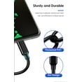 thumbnail image 5 of AUBEAMTO 2 Pack 1.6ft+1.6ft USB3.2 Type A to USB-C 10Gbps Cable,AUBEAMTO USB3.2 Gen 2 Type C Data Cable, 3A 60W PD Fast Charging Cable,, 5 of 7