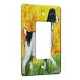 thumbnail image 1 of KuzmarK™ 1 Gang Rocker Wall Plate - English Springer Spaniel Dog Art by Denise Every, 1 of 1