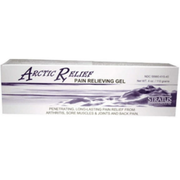Arctic Relief Natural Menthol External Gel, Long Lasting Pain Relief, 4 oz