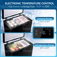 thumbnail image 2 of 4.4 CU FT Mini Chest Freezer with 2 Removable Baskets Small Deep Freezer with LED Temperature Control For Office, Black, 2 of 8