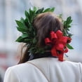 thumbnail image 2 of Corona De Laurel Graduación Plástico Hombre Mujer Con Lazo Rojo, 2 of 4