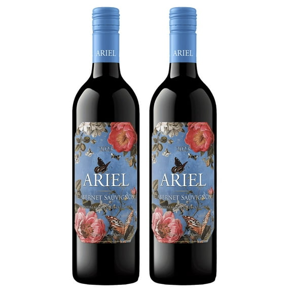 Ariel Cabernet Non-Alcoholic Red Wine Experience Bundle with Pop Socket, Seasonal Wine Pairings & Recipes, 2 Pack