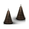 Legends International Small Hawaiian Cone Tabletop Torch Brushed Bronze - 2 Pack