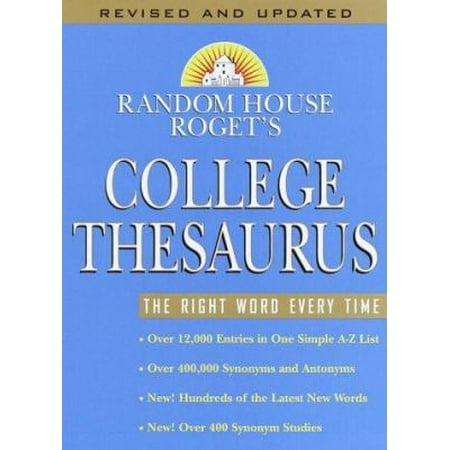 Random House Roget's College Thesaurus: Revised Edition, Used [Hardcover]