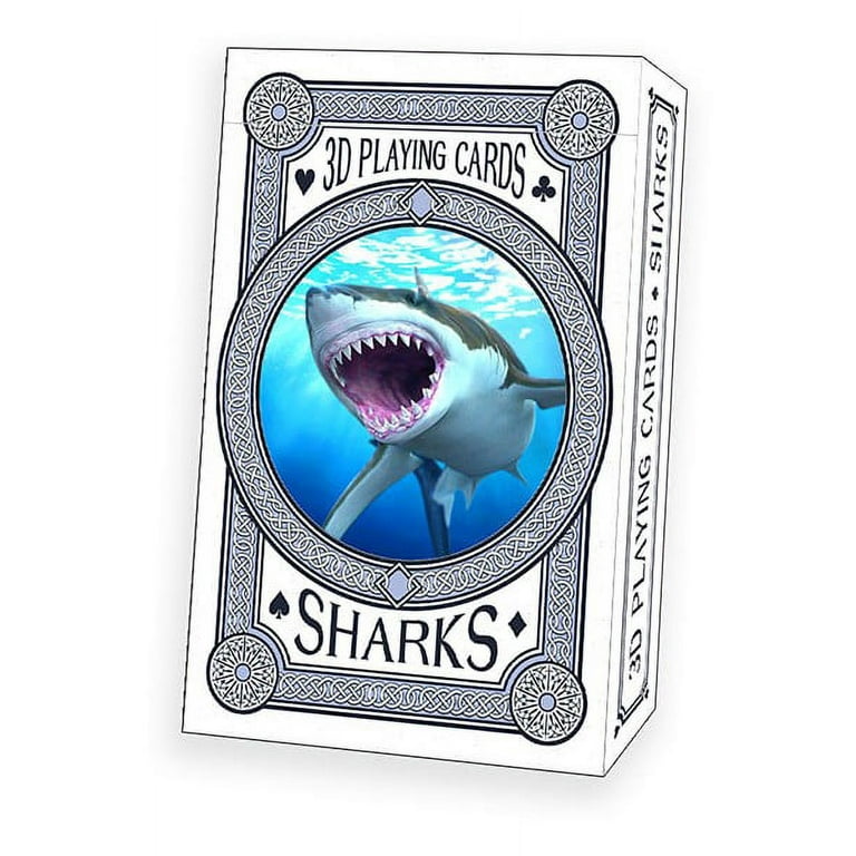 3D Shark Playing Cards - by Artgame - Walmart.com