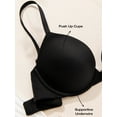 thumbnail image 5 of Deyllo Women's Push Up Bra Full Coverage Underwire Support Padded Seamless T Shirt Bra, Black 38B, 5 of 5