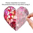 thumbnail image 3 of Handcrafted Mosaic Heart Wall Art Vibrant Red and Pink Glass Pieces Unique Home Decor for Living Room or Bedroom, 3 of 4