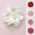 thumbnail image 2 of Opvise 10cm Rose Fabric Flower Accessory Women Versatile Corsage Hair Clip Suit Lapel Clothing Bags DIY Corsage Wine Red, 2 of 8