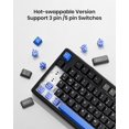 thumbnail image 4 of Teclado inalámbrico Kisnt KN85 75% RGB con switches lineales, 4 of 9
