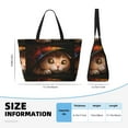 thumbnail image 4 of Kdxio Animal Cat Pattern Large Capacity Beach Travel Bag with Zipper Multiple Pockets Foldable Waterproof Tote for Pool Gym Camping Travel, 4 of 7