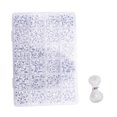 thumbnail image 2 of 2400Pcs Letter Beads Sorted Alphabet Beads White Letter Bead Kit Round Letter Beads for Jewelry Making with Plastic Box, 2 of 5
