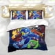 thumbnail image 5 of Mega Man Conjunto de sábanas temático, trío de piezas, cómodo y amigable con la piel, diseño único, regalo de decoración para el hogar para familiares, amigos y fans,135cm *200cm, 5 of 6