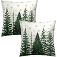 thumbnail image 4 of Christmas Pine Tree Throw Pillow Covers Inch White Snowflake Pillow Cases Set of 2 Holiday Cushion Case Decoration for Bed Sofa Couch, 4 of 7