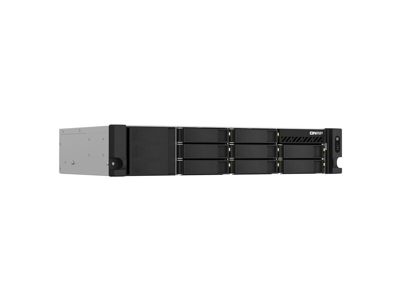 QNAP TS-873AEU-RP-4G SAN/NAS Storage System - Ryzen V1500B Quad-core (4 Core) 2.20 GHz - 8 x HDD Supported - 0 x HDD Installed - 8 x SSD Supported - 0 x SSD Installed - 4 GB RAM DDR4 SDRAM - Serial...