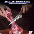 thumbnail image 2 of 14pcs Kitchen Knives Set -Kepeak Butcher Knife,Chef Knife, Boning Knife, Meat Cleaver - BBQ, Outdoor, Camping(Stripe), 2 of 6