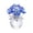 Blue, variant on Mini Crystal Flower Vase Ornament Sparkly Glass Floral Figurine Home Office Decor Red 4 Inch