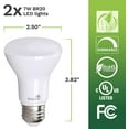 thumbnail image 4 of Bioluz LED Lights BR20 R20 Dimmable LED Light Bulbs 4 Pack - Flood Light Bulbs Indoor/Outdoor 7W=50W 500 Lumen E26 LED Bulb Replacement for Halogen Bulb - 3000K LED Bulb LED Flood Light Bulbs Indoor, 4 of 4