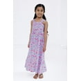 thumbnail image 2 of SEGA Sonic The Hedgehog Tails Knuckles Square Neck Smocked Maxi Dress Little Kid to Big Kid, 2 of 5