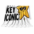 thumbnail image 2 of Low Key Iconic Star Sunglasses, Playful Celestial Scene, Warm Flannel Blanket for Living Room and Bedroom with Detailed Artwork, Art Lovers Housewarming Gift, Celestial Home Decor, 2 of 9