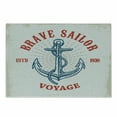 thumbnail image 1 of Vintage Nautical Tattoo Cutting Board, Anchor Rope Maritime Voyage Art, Decorative Tempered Glass Cutting and Serving Board, in 3 Sizes, by Ambesonne, 1 of 2