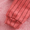 thumbnail image 5 of Ulanda Newborn Baby Girl Clothes Infant Fall Winter Outfits for Girls Clothing Set, Color Block Ribbed Outfit, Ruffle Long Sleeve Bodysuit, Matching Hat and Bow Headband (Watermelon Red, 6-9 Months), 5 of 9