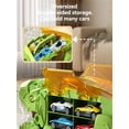 thumbnail image 4 of Camión contenedor de deformación de dinosaurio 3 en 1 para niños, Tyrannosaurus Rex, pista plegable portátil, almacenamiento de transporte deslizante, 4 of 6