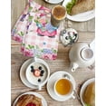 thumbnail image 4 of Spring Gnomes Kitchen Dish Towels for Drying Dishes Set of 2, Botanical Flowers Leaf Pink Buffalo Check Waffle Weave Microfiber Hand Tea Bathroom Towels Quick Dry & Absorbent Towel 15.7x23.6, 4 of 7