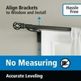 Ball Finial Rods Adjustable Café Window Rods With Ball Finials - 2-Pack ...