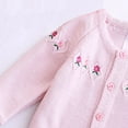 thumbnail image 6 of HCNTES Toddler Girl Sweater Strawberry Cardigan Knit Sweater Girl Fall Winter Clothes Sweater Cute Tops(12-18 Months,G51-Pink), 6 of 6