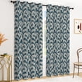 thumbnail image 5 of Tchckioa Green Leaves Blackout Curtains for Living Room,Grommet Top Window Drapes(Vintage,52x84 Inch,2 Panels), 5 of 6