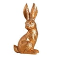 thumbnail image 2 of Binwennn Golden Easter Bunny Garden Decorative Ornaments Resurrection Rabbit Desktop Ornaments Resin Ornaments Christmas Ornament Exchange Smart Ornament Ornament Postal Ornament Small Christmas, 2 of 8