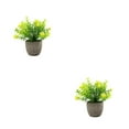 thumbnail image 1 of kurtrusly Realistic Artificial Succulent Low Maintenance Elegant Easy To Clean Artificial Money Tree In Pot yellow babysbreath 2Set, 1 of 6