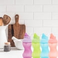 thumbnail image 3 of Pajita plegable Munchkin Mighty Grip 300 ml Paquete de 2 Coral, 3 of 9